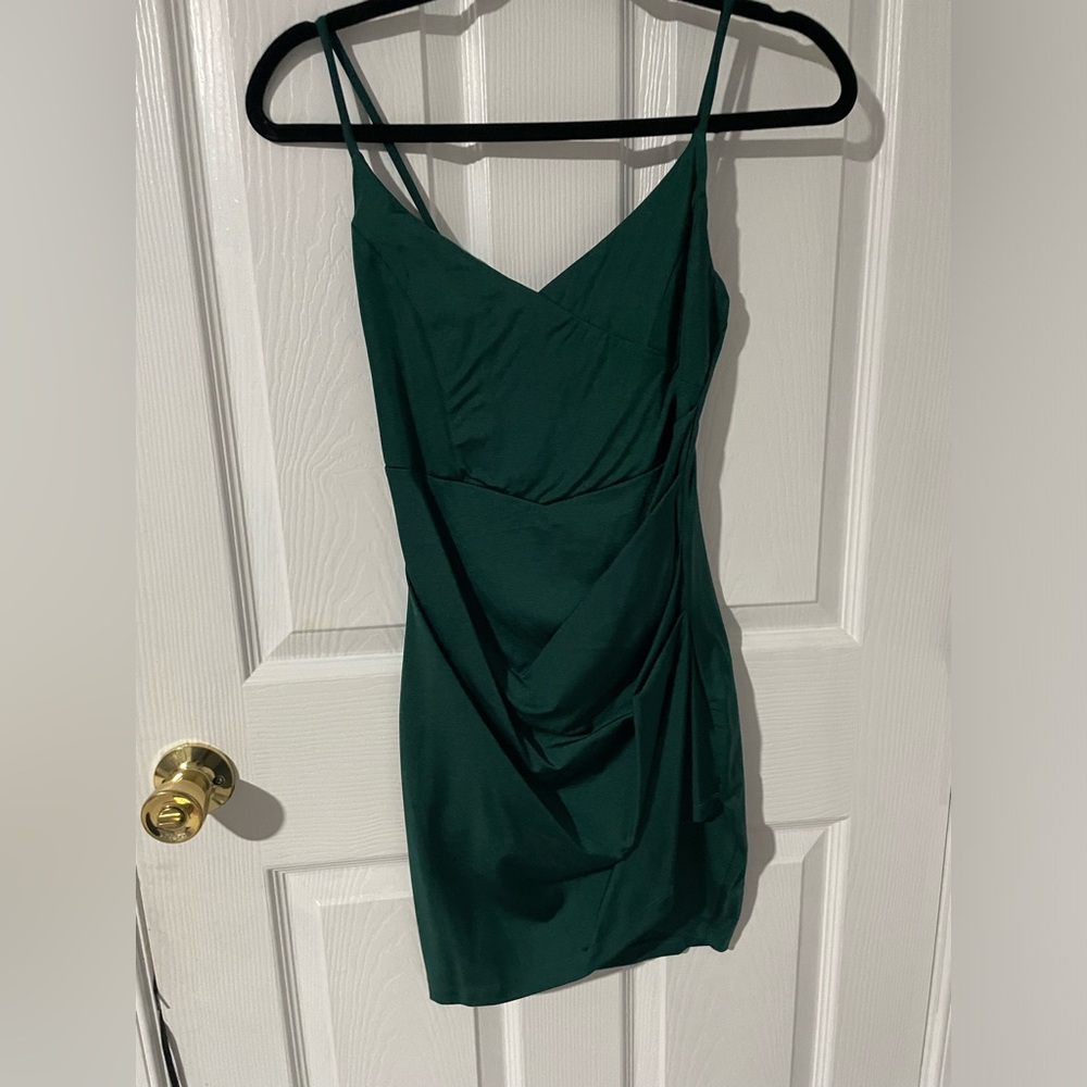 Emerald green medium dress